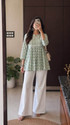 Lascaux Printed Viscose Rayon Flared Kurta for