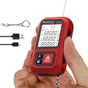 Hansburg Laser Measurement Tool 98 Ft / 30m 8-in-1 Modes Digital Laser Tape Measure Portable Chargeable Medidor Laser for Length, Area, Wall Area, Volume and 4 Pythagorean Modes with IP65 Waterproof