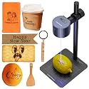 LaserPecker LP1 Plus Mini Laser Engraver for Beginners, Pocket-Sized Laser Engraving Machine with Adjustable Stand, 360° Multi-Angle Engraving for Wood Leather Paper DIY Projects