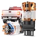 LASFIT CANBUS 3157 LED Bulb Red, 3057 4157 LED for Tail Brake Light, 2 Pcs
