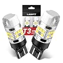 LASFIT T3 7443 7440 LED Bulb Reverse light with Built In Resistor Canbus Ready 7441 7444 W21W LED White Bulb for Backup Parking Daytime Running Light Side Marker Turn Signal(2pcs)