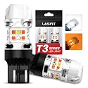 LASFIT T3 7443 Switchback LED Bulb 7444NA Front Turn Signal CANBUS Error Free White Amber NEW 500% Brighter 7444NA W21W DRL Parking Light Built In Resistor Anti Hyper Flash, Standard Socket (2pcs)
