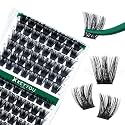 Lash Clusters 96pcs Individual Lashes Y02 D Curl 16mm Eyelash Clusters KEYYOU Volume Wispy Lash Extension Soft&amp;Comfortable Easy DIY at Home(Y02,D-16mm)