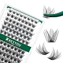 Lash Clusters 96pcs Individual Lashes Y03 D Curl 8-18MIX Cluster Lashes KEYYOU Volume Wispy Lash Extension Soft&amp;Comfortable Easy DIY at Home(Y03 D-8-18MIX)
