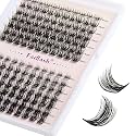 Lash Clusters DIY Eyelash Extensions 154 Clusters Lashes D Curl 0.07 Natural Individual Lash Extensions Mixed Tray False Eyelashes Soft &amp; Strong Thin Band DIY at Home (F20+F21-0.07D, 8-16mm)