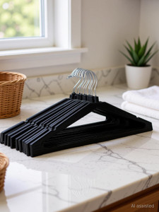 lashkara plastic dress pack of 12 hangers for  dress