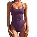 Womens One Piece Swimsuits Halter Bathing Suit