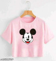 Lasmo Casual Regular Sleeves Printed Women Pink Top