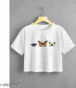 Lasmo Casual Regular Sleeves Printed Women White Top