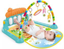 LASTICTOY Baby Play Gym Activity Mat with Hanging Toys & Soft Crawling Pad