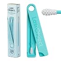 LastSwab® Reusable Cotton Swabs & Reusable Q-Tips - Washable Silicone Ear Swabs, Ear Cleaner & Wax Removal Tool - Eco-Friendly Zero Waste Single-Use Qtips Alternative - Travel Case Holder - Turquoise