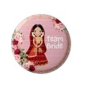 Lastwave Premium Team Bride Wedding Badges, Glossy Finish Wedding Badges | Wedding Badges |Batches for family Wedding & Reception Party (LSWPR011) (44mm, Pack of 20)