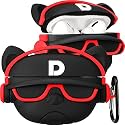 New Cute 3D Cartoon Design Cases Compatible with Apple Airpods Pro 2 Case Cover, 360° Full-Body Protective Case Shockproof Skin Cover (Hip-Hop Dog Red)