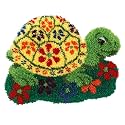 Latch Hook Kit for Adults Beginners Turtle DIY Rug Making Kits with Color Preprinted Canvas, Crafts Needlework Arts for Home Decoration Festival Gift 20X15inch