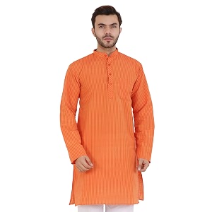 LATEST CHIKAN Mens Cotton Blend Regular Striped