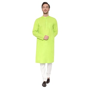LATEST CHIKAN Mens Cotton Blend Regular Solid