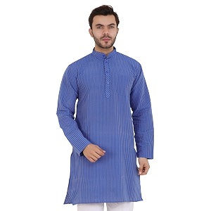 LATEST CHIKAN Mens Cotton Blend Regular Striped