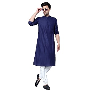 LATEST CHIKAN Mens Cotton Blend Regular Solid