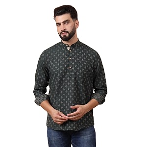 LATEST CHIKAN Mens Cotton Regular Self Design