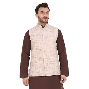 LATEST CHIKAN Mens Textured Nehru Jacket