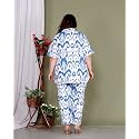 Latest Printed Shirt Style Cotton Night Suit