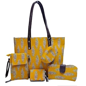 latest women39s ikkat handcrafted shoulder bag sling bag and clutch -combo set of 5 pieces