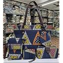 Latest Women's Ikkat Handcrafted Shoulder Bag, Sling Bag and Clutch -Combo Set of 5 Pieces