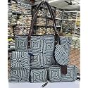 Latest Women's Ikkat Handcrafted Shoulder Bag, Sling Bag and Clutch -Combo Set of 5 Pieces
