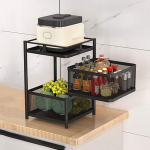 LATESTTREND 2 Layer Trolley with Wheels Fruit