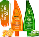 MegaValue 100% Pure Vitamin C & Aloe Vera Gel for glowing Face, Skin & Hair