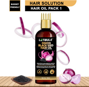 latibule black seed onion hair oil-with comb applicator- controls hair fall hair oil 100 ml