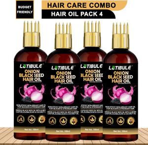latibule black seed onion hair oil-with comb applicator- controls hair fall hair oil 400 ml