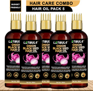 latibule black seed onion hair oil-with comb applicator- controls hair fall hair oil 500 ml