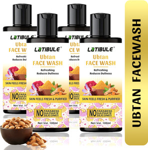 megavalue ubtan for skin brightening and oily skin- tan removal pimple removing  men  women all skin types face wash 400 ml