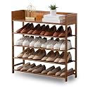 latifolia Bamboo Shoe Rack, 5-Tier Shoe Rack Organizer for Entryway, Living Room(Brown, 31.40''L)