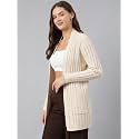 Latin Quarters Women Beige Full Sleeve Casual