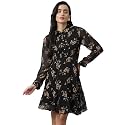 Latin Quarters Women Black Casual Printed Full