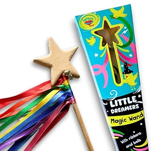 lattooland wooden wizard fairy wand toy for kids  magic star wand for girls boys  pretend play toy for imaginative role play  best birthday return gifts for children