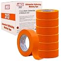 LAUCO Orange Automotive Refinishing Masking Tape 1.5 in x 60 yd (24 Rolls) – Autobody Painters Tape, UV, Moisture &amp; Heat Resistant, No Residue, Multi-Purpose for Auto Paint &amp; Detailing 19541