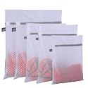 Laundry Bags Mesh Wash Bags, Lingerie Bags for Washing Delicates, 5Pcs