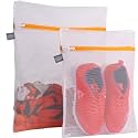 Laundry Bags Mesh Wash Bags, Lingerie Bag for Washing Delicates, Orange,M+L