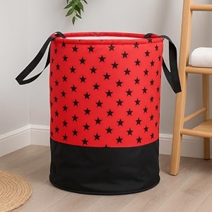 laundry basket heavy duty laundry basket clothes storage basket for blankets laundry room organizing bedroom large dirty clothes bag for dorm laundry bags 45 l black star pack 1