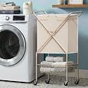Laundry Basket with Wheels88L Rolling Laundry Cart