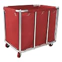 Laundry Cart with Wheels Commercial,400L Large Rolling Laundry Hamper