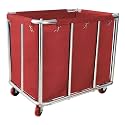 Laundry Cart with Wheels Commercial,400L Large Rolling Laundry Hamper