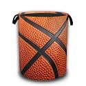 Laundry Hamper,Basketball Laundry Baskets,Waterproof Oxford Cloth Toy Storage for Bedroom,Bathroom,Nursery,16x20.8 Inch