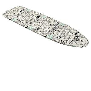 laundry solutions by westex travel stamps deluxe triple layer extra-thick ironing board cover and pad 1534 x 5434 ib0328