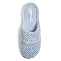 Laura Ashley Women's Spa Slip-On Rugged Scuff Slipper, Non-Slip House Slippers with Cushioned Insole for Ladies