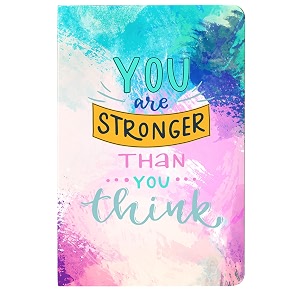 lauret blanc a5 dot grid notebook journal- 160 pages 90 gsm natural shade paperback you are stronger than you think