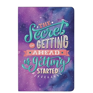 lauret blanc a5 dot grid notebook journal- 160 pages 90 gsm natural shade paperback the secret of getting ahead is getting started